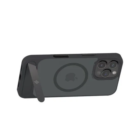 Smartix Premium Designer Stand Case for iPhone 16 Pro - Black